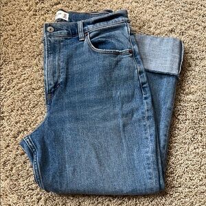 Abercrombie & Fitch Curve Love Ankle Straight Ultra High-Rise - 29 Extra Short